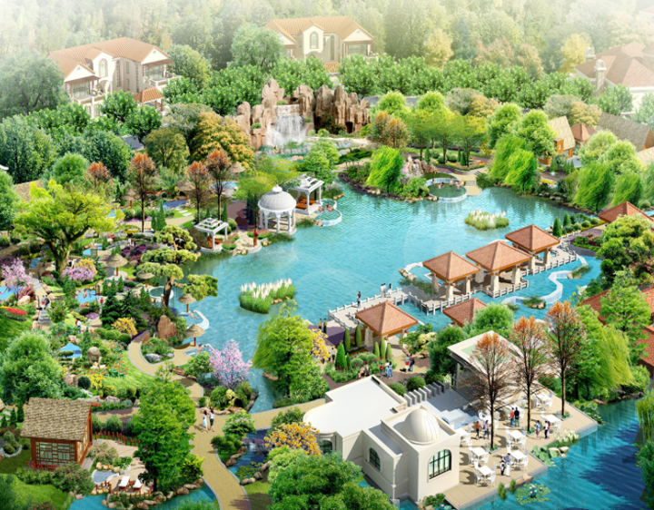 溫泉度假村的規劃設計丹東北國之春溫泉度假村