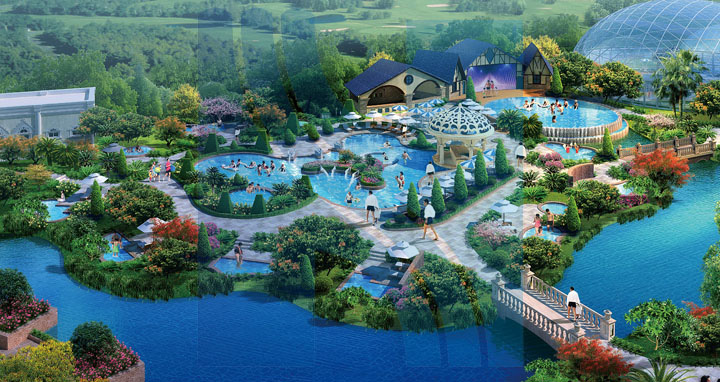 啟東海上威尼斯溫泉小鎮規劃意大利溫泉設計