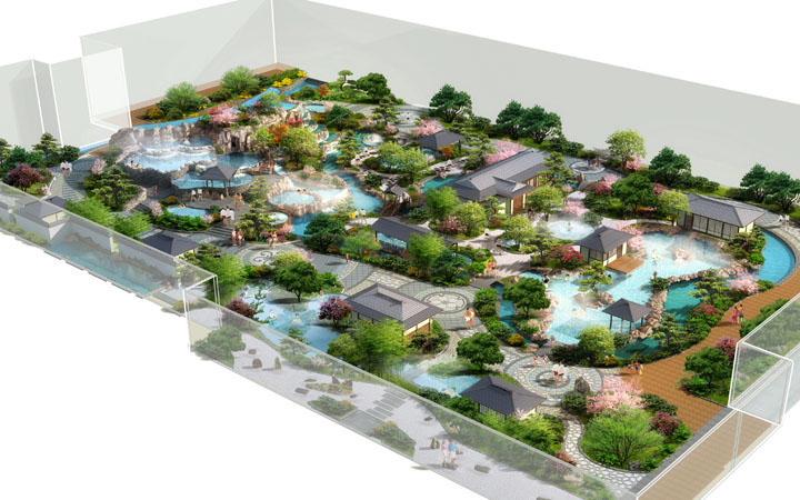 天津恒大世博中心溫泉規劃效果圖